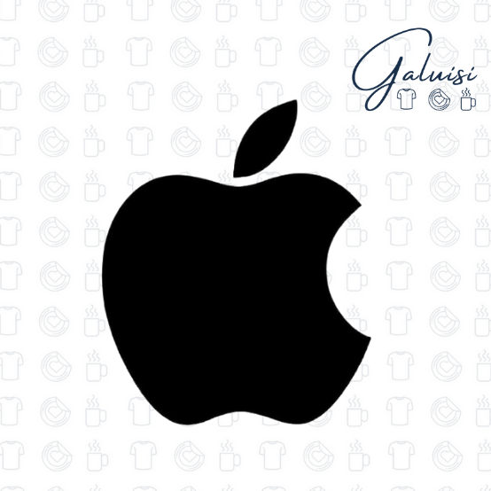 Adesivo Apple Logo Mela prespaziato