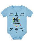 Body divertente neonato Festa del Papà puoi farcela - istruzioni per il papà