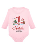 Body per Neonato "Il mio Primo Natale" personalizzato con Nome Neonato