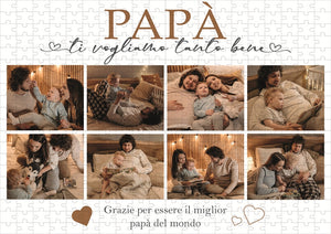 Puzzle Personalizzato "Collage per il Papà"
