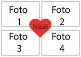 Puzzle Personalizzato "Collage Cuore Centrale"