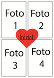 Puzzle Personalizzato "Collage Cuore Centrale"