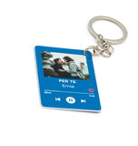 Portachiavi Spotify in Alluminio Personalizzato con Foto e Canzone
