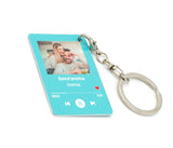 Portachiavi Spotify in Alluminio Personalizzato con Foto e Canzone