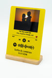 Targa Spotify personalizzata con Foto e Canzone + base in bamboo