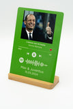 Targa Spotify personalizzata con Foto e Canzone + base in bamboo