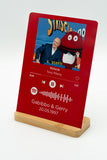 Targa Spotify personalizzata con Foto e Canzone + base in bamboo