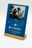 Targa Spotify personalizzata con Foto e Canzone + base in bamboo
