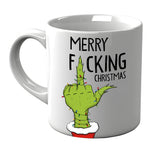 Tazza Natalizia Merry F*cking Christmas e Dito Medio Grinch