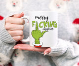 Tazza Merry F*cking Christmas e Dito Medio Grinch