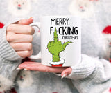 Tazza Natalizia Merry F*cking Christmas e Dito Medio Grinch