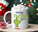 Tazza Merry F*cking Christmas e Dito Medio Grinch