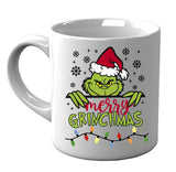 Tazza Natalizia con Grinch e scritta Merry Grinchmas