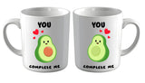 Coppia di Tazze "You Complete Me" Avocado