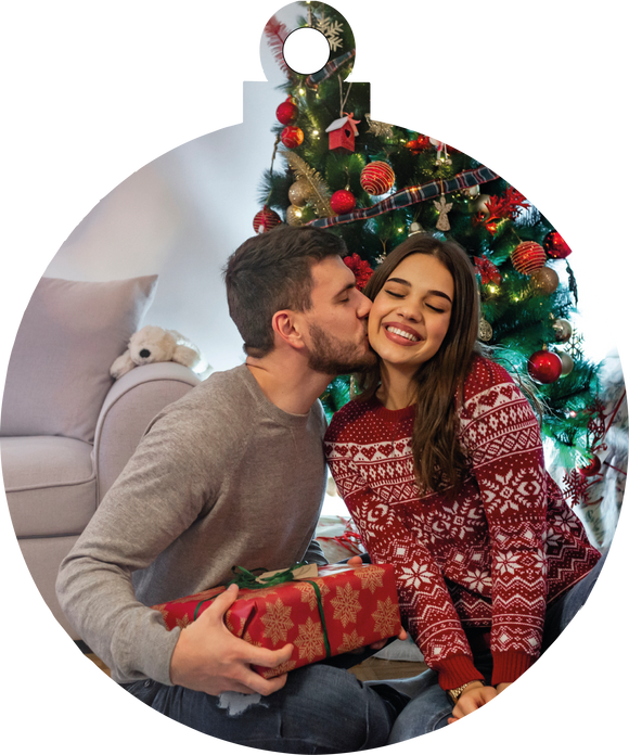 Pallina di Natale in Legno Personalizzata