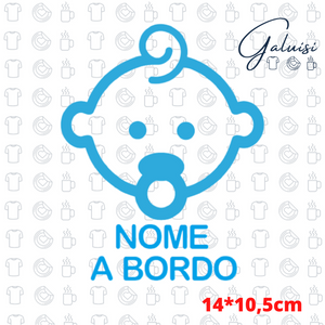 Adesivo Bimbo a Bordo Personalizzato (diversi colori)
