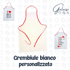 Grembiule bianco Personalizzato