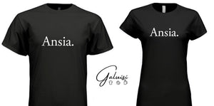 T-SHIRT ANSIA. uomo donna 100% COTONE tshirt maglietta
