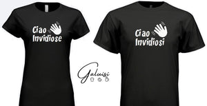 T-SHIRT CIAO INVIDIOSI CIAO INVIDIOSE uomo donna 100% COTONE tshirt maglietta